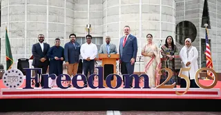 সংসদের দক্ষিণ প্লাজায় যুক্তরাষ্ট্রের ২৫০তম স্বাধীনতা দিবস উদযাপন